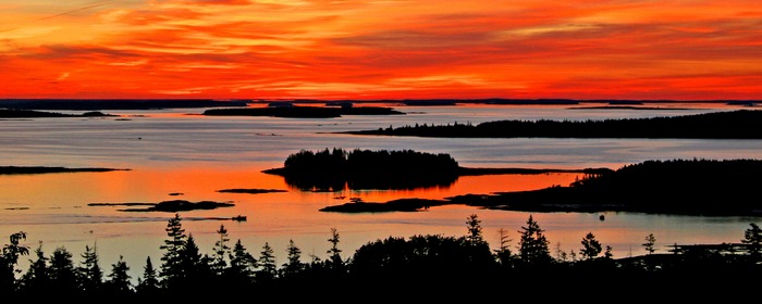 Sunrise over Current Island, by Craig Snapp