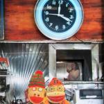 Sock Monkeys at the A1 Diner, by Beth Heron