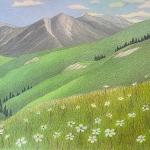 Colorado View, colored pencil, by Carolyn Judson