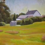 House by the River, acrylic, by Alan Mast