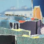 Landscape 24, collage, by Mildred Johnson