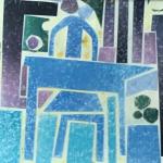 Still Life With Table, collage, by Mildred Johnson