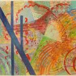 Spring Abstracted, altered monoprint, by Barbara Snapp